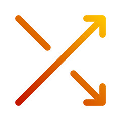 shuffle gradient icon