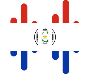 Paraguay flag on Audio Wave icon