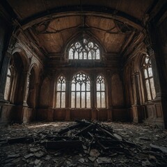 Obraz premium Abandoned Gothic Mansion