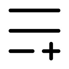 Obraz premium add to playlist line icon