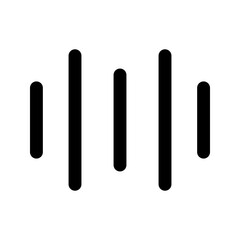 sound waves line icon