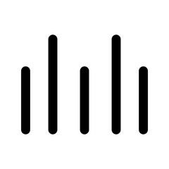 sound waves line icon