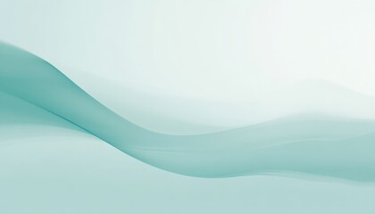 Abstract Teal Waves Soft Background Design