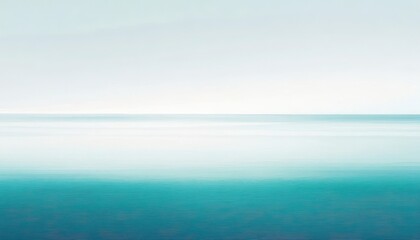 Obraz premium Serene Ocean Horizon Gradient Teal Sky Water