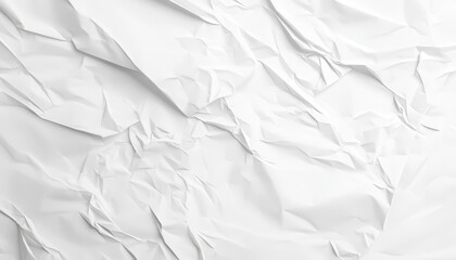 Obraz premium Crumpled White Paper Texture Background Image