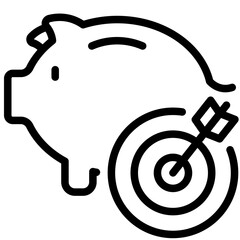 saving goals  icon