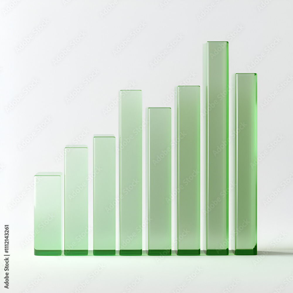 Poster growing data visualization digital environment abstract chart representation modern style minimalist