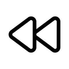 rewind line icon