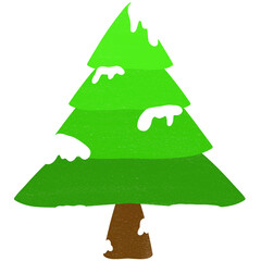 green christmas tree