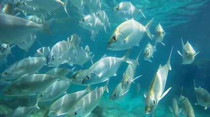 large school of fish