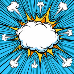 star burst comic abstract background