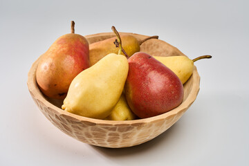 Pears isolated on white