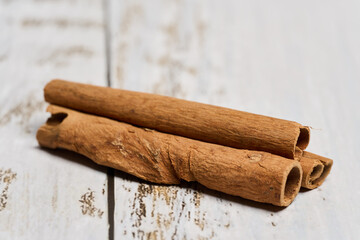 Cinnamon sticks macro