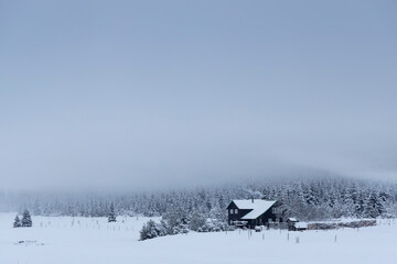 Jizerka settlemen, parts village Korenov, Liberec region, Northern Bohemia, Czech Republic