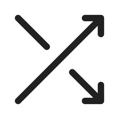 shuffle line color icon