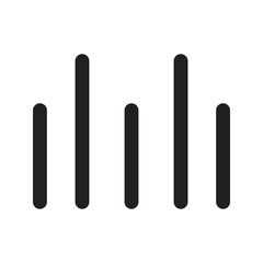 sound waves line color icon