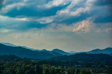 Breathtaking mountain view at dusk nature landscape photography serene environment captivating horizon perspective