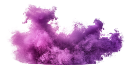Purple smoke transparent background