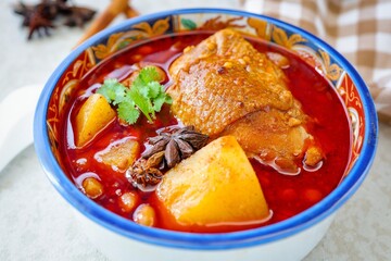 Chicken Massaman curry ,thai cuisine	