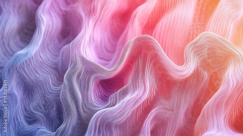 Poster abstract digital wave with flowing colorful symphony for modern visual background concept.
