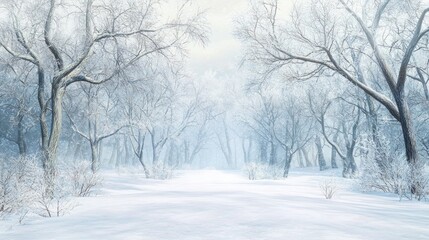 Fototapeta premium Nature's Fury Unleashed: Spectacular Winter Snowstorm Engulfing Forest in Ultra-Detailed Photorealism