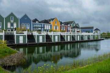 Obraz premium Modern residential architecture in Houten, The Netherlands