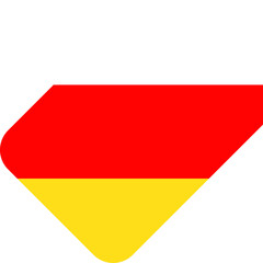 South Ossetia Flag on Price Tag