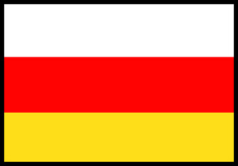South Ossetia Flag rectangle Icon