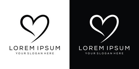 creative letter B love logo design graphic vector template © ZRpro