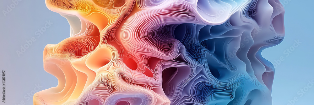 Poster abstract background with colorful lines