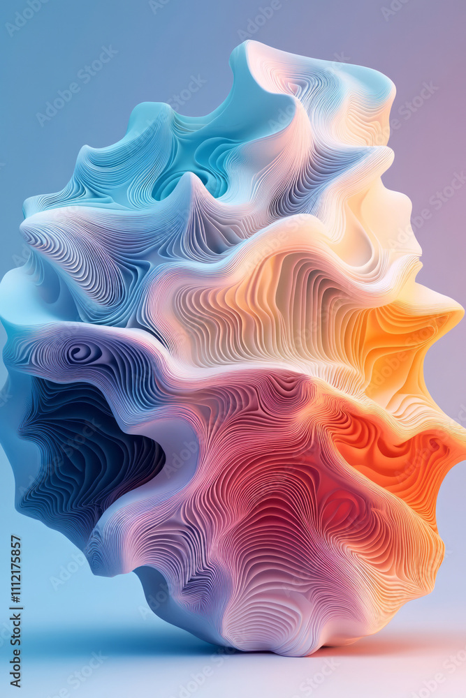 Poster a colorful abstract background with a blue and orange color scheme
