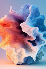 abstract background with 3d shapes