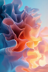 Obraz premium a close up of a flower with a blue background