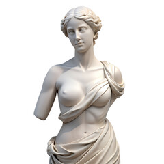 Antique sculpture of Aphrodite. Greek mythology. 3d illustration isolated
