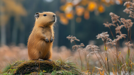 A cute capybara