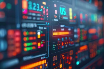 Battery replacement restores energy. Digital interface with vibrant data displays