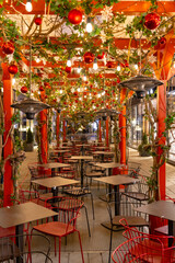 Christmas decorations in downtown, Vienna, Austria