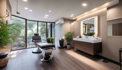 modern living room with sofa