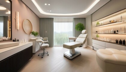 modern living room with furniture