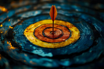 Abstract Art Target Arrow Illustration