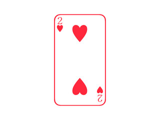 トランプのハートの2