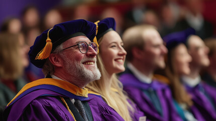Fototapeta premium International Graduate Student Day. graduate students at the university