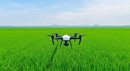 In smart agriculture, precision farming employs drones and NIR images to produce field health maps for the Normalized Difference Vegetation Index in rice fields, using flare light.
