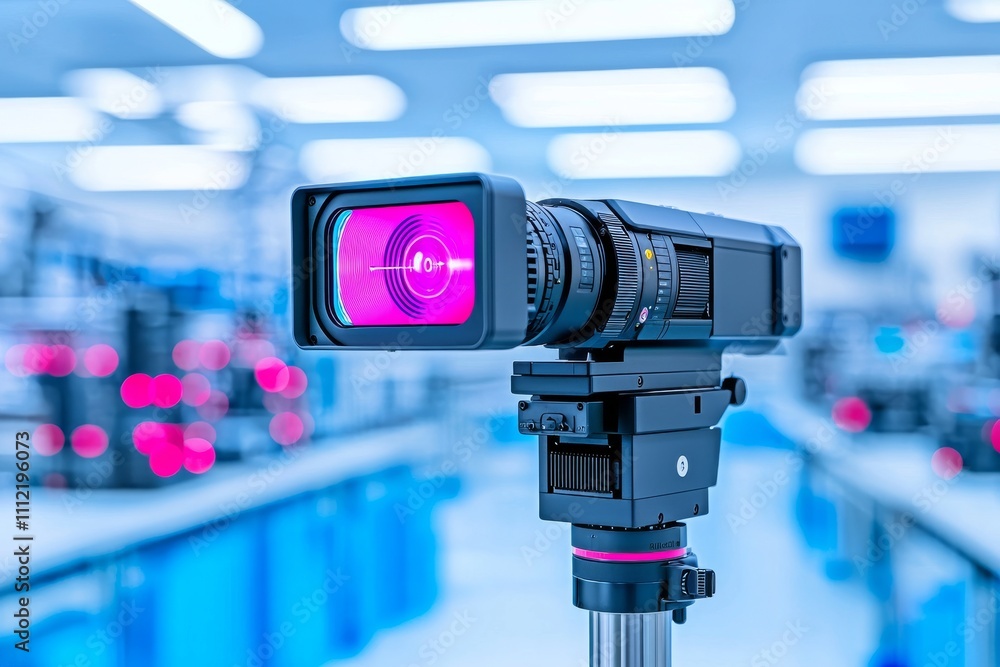 Poster the robotic vision sensor camera system in the intelligent phone factory.
