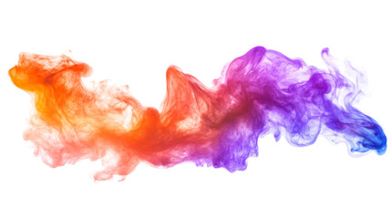 Fototapeta premium Colorful explosion and smoke transparent background