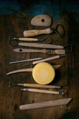 Set of pottery tools