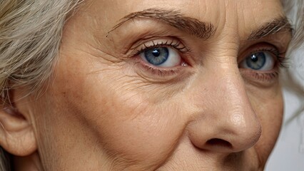 close_up_view_upper_face_part_of_older_pretty