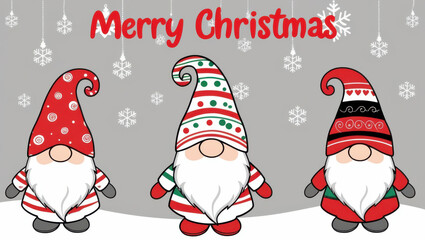 Charming Gnome Friends: A Delightful Christmas Greeting