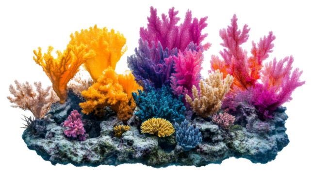 Sea coral transparent background