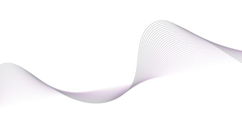 Abstract wavy lines Isolated background design. Wave modern stream transparent background.
